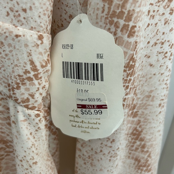 Altar’d State Beige Snake Skin Romper - Picture 5 of 7